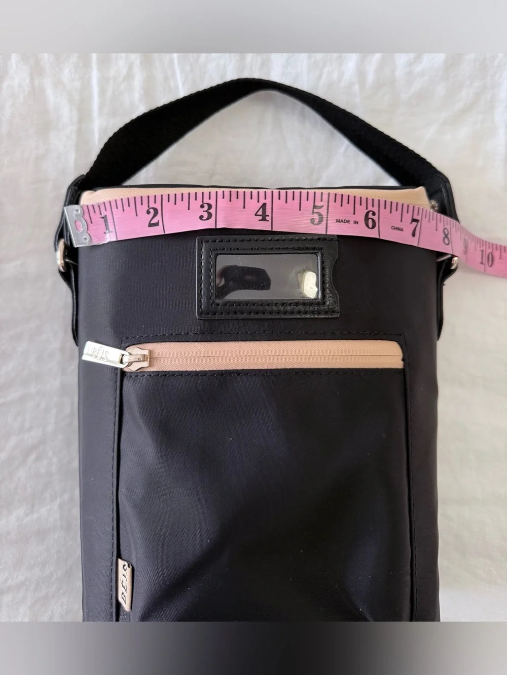 Béis | Black Baby Bottle Cooler Bag Tote | Lunch Tote